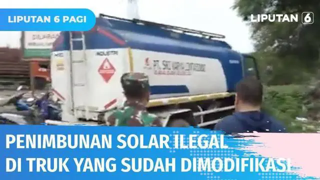 Sejumlah truk yang telah dimodifikasi ini ternyata menimbun solar yang jika ditotal ada sebanyak 24 ton. Hal ini ditemukan aparat TNI saat menggerebek lokasi penimbunan ilegal di Kembangan Selatan, Jakarta Barat.