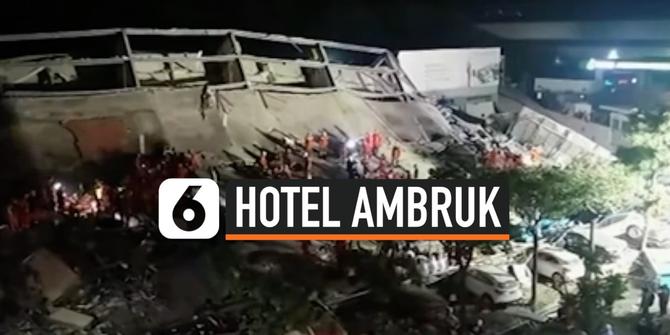 VIDEO: Hotel Tempat Karantina Virus Corona Ambruk