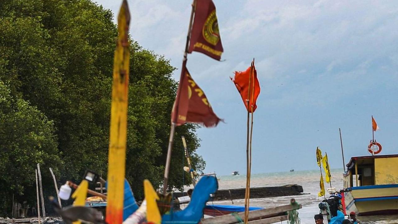 FOTO: Bibit Badai Siklon Tropis 91S yang Terpantau BMKG di Samudra Hindia Bikin Para Nelayan Banten Takut Melaut