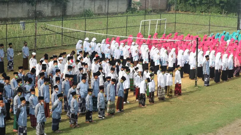 Hari Santri di Pondok Pesantren Al Hikmah, Ngadipurwo, Blora (Liputan6.com/Ahmad Adirin)