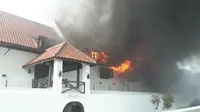 Penampakan Si Jago Merah Lahap Museum Bahari Jakarta Utara