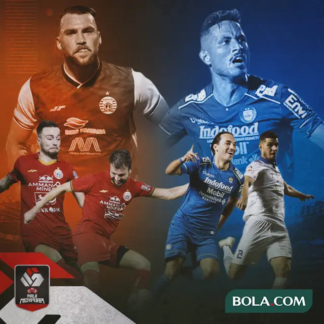 Piala Menpora - Adu Kuat Pemain Asing dan Naturalisasi Persija Jakarta Vs Persib Bandung