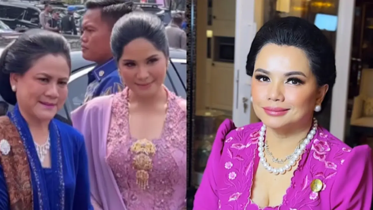 Ibu Pejabat Iriana, Annisa Pohan, Yanti Airlangga saat Hadir di Acara Hari Kebaya Nasional 2024