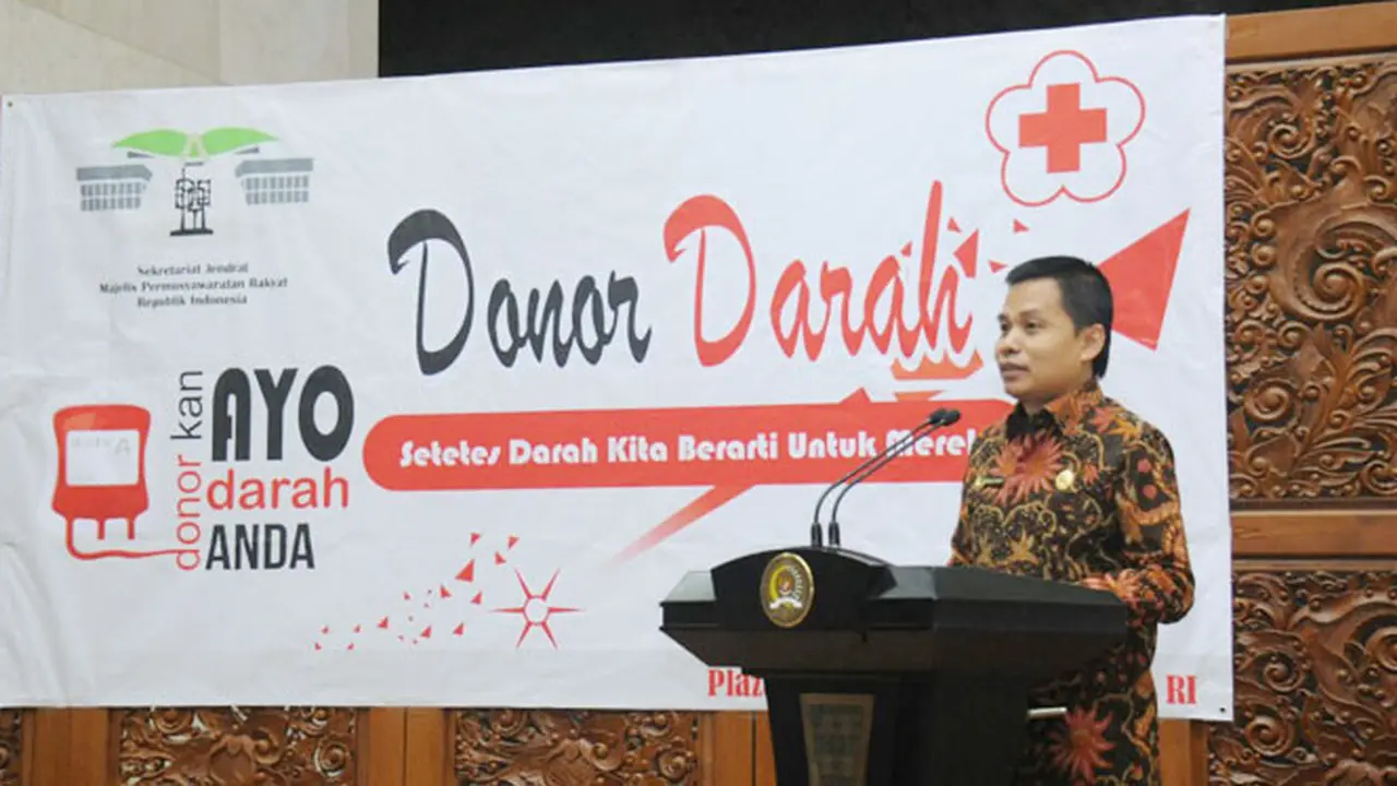 Sekjen MPR: Donor Darah Untuk Misi Sosial dan Kemanusiaan
