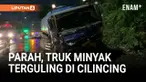 Kecelakaan tunggal melibatkan sebuah truk tangki bermuatan minyak mentah terjadi di Jalan Cilincing–Cakung, Jakarta Timur, pada Rabu dini hari.