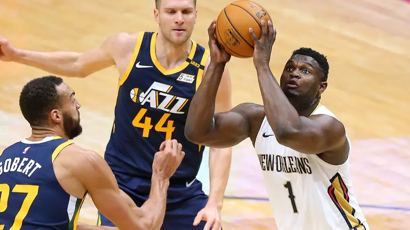 Ziion Williamson Berduel dengan Rudy Gobert pada lanjutan NBA