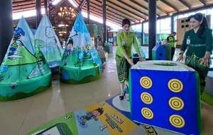 Hari Anak Nasional 2026, Terminal Bandara Soekarno Hatta Disulap Jadi Arena Ular Tangga Raksasa
