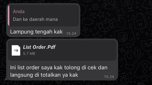 PDF Pesanan Palsu Berisi APK Berbahaya
