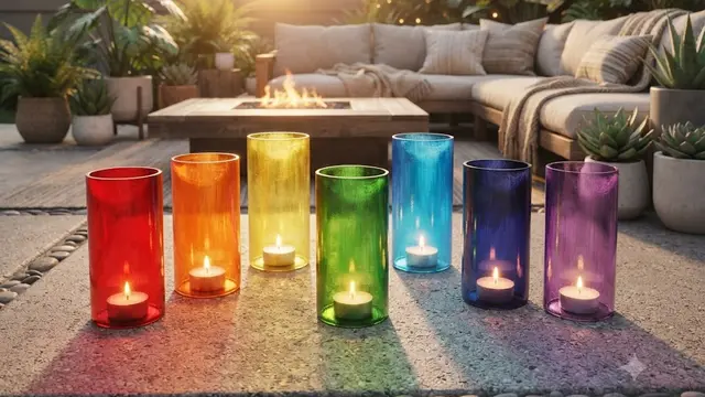 DIY tempat lilin outdoor dari botol kaca bekas