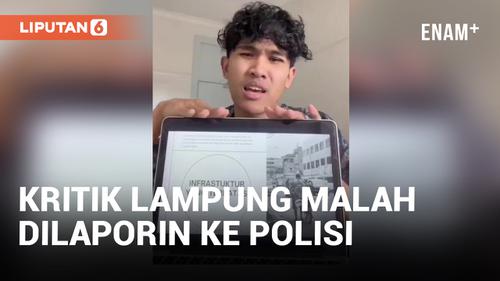 VIDEO: Bikin Konten Tentang Bobrok Lampung, TikTokers Awbimax Dilaporkan ke Polisi