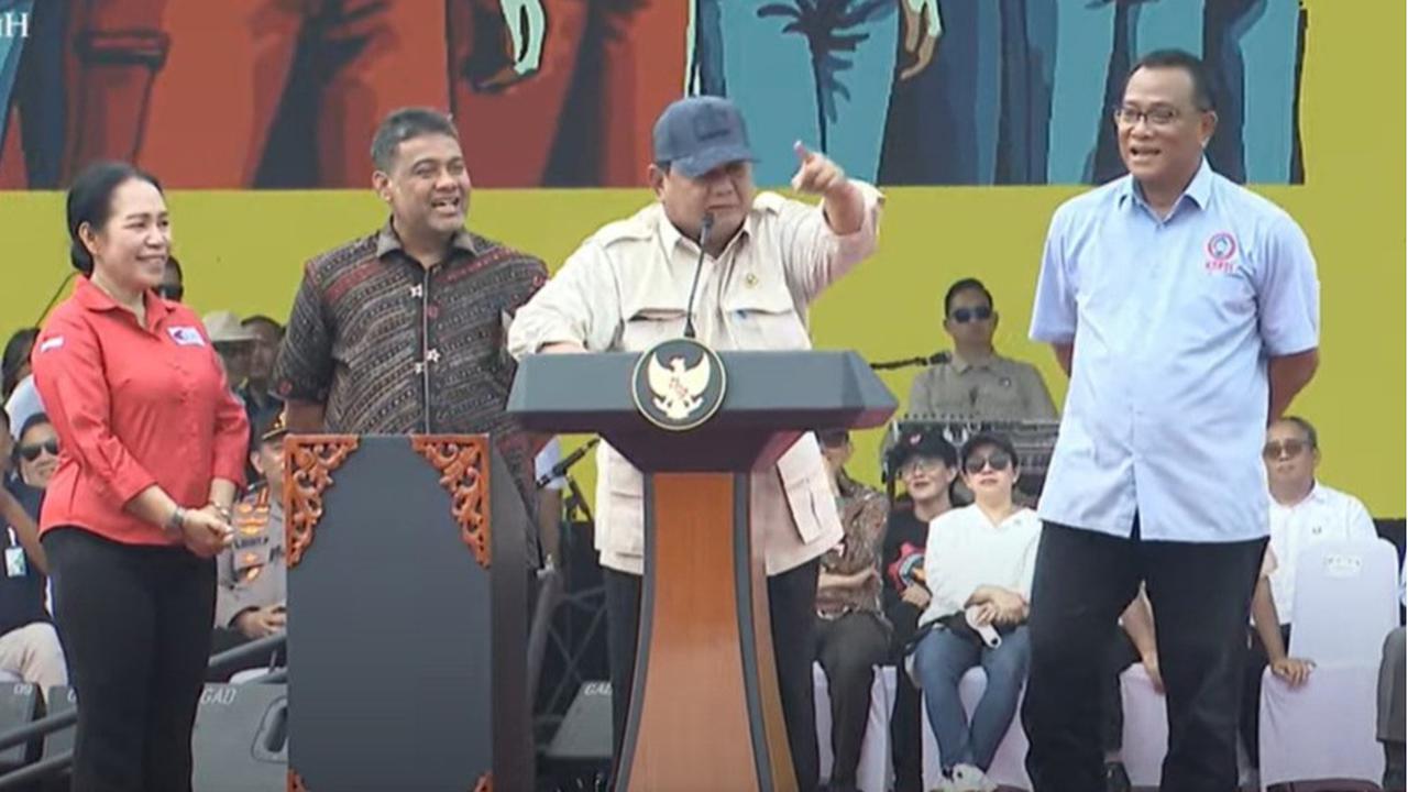 Prabowo di Depan Massa Buruh: Saya Dukung UU Perampasan Aset, Gue Tarik Sajalah Itu!