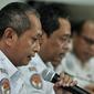 Investigator Penerbangan Udara Ony Suryo Wibowo memberi keterangan terkait perkembangan investigasi Lion Air PK-LQP di Jakarta, Kamis (21/3). Hasil investigasi kecelakaan Lion Air PK-LQP belum akan diumumkan dalam waktu dekat. (merdeka.com/Iqbal Nugroho)