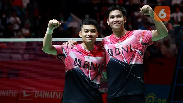 Foto: Leo Rolly Carnando/ Daniel Marthin Juara, Indonesia Pastikan Dua Gelar di Indonesia Masters 2023