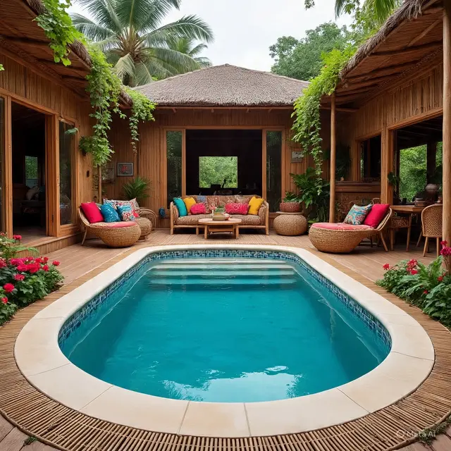 Rumah Kecil Ada Kolam Renang