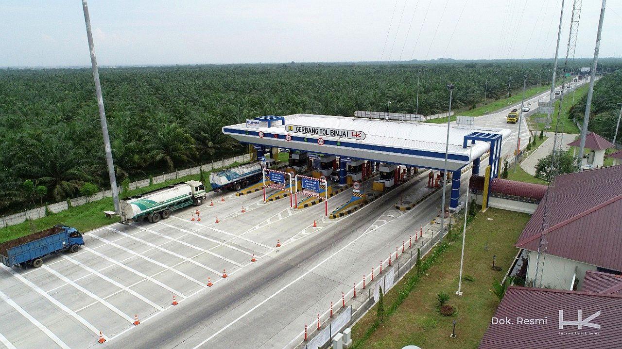 Jalan Tol Trans Sumatera (JTTS) Ruas Binjai-Langsa Seksi 1 (Binjai-Stabat) bakal dikenai tarif (Dok Hutama Karya)