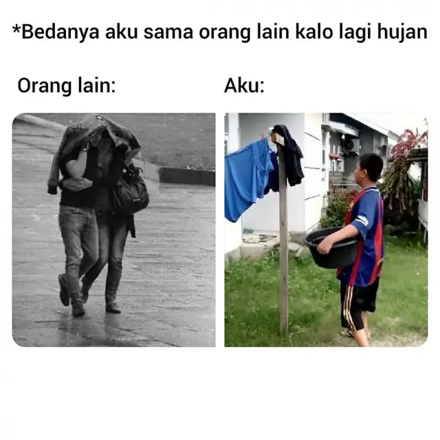 10 Momen Apes yang Sering Terjadi Ketika Hujan Ini Bikin Kesal