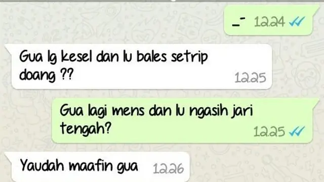 6 Chat Gebetan Lagi PMS Ini Bikin Elus Dada, Melatih Kesabaran