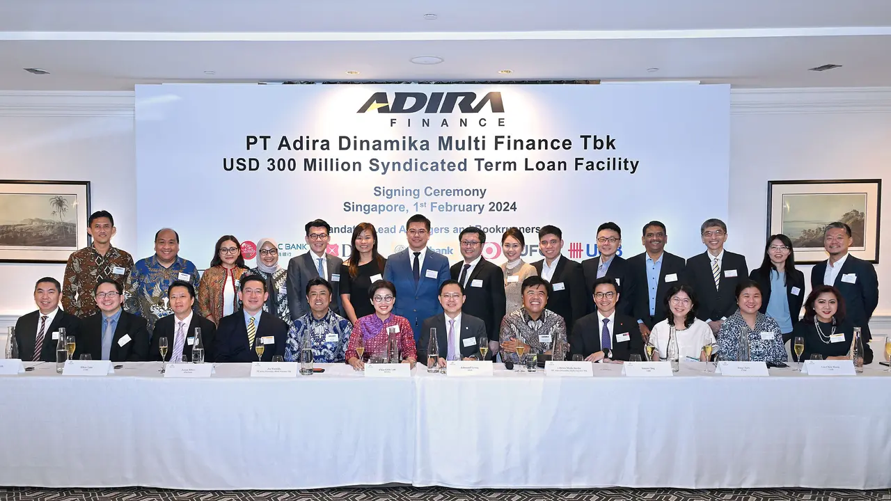 PT Adira Dinamika Multi Finance Tbk (Adira Finance) telah menandatangani perjanjian fasilitas pinjaman sindikasi sebesar USD300 juta di Singapura. (Foto: Adira Finance)