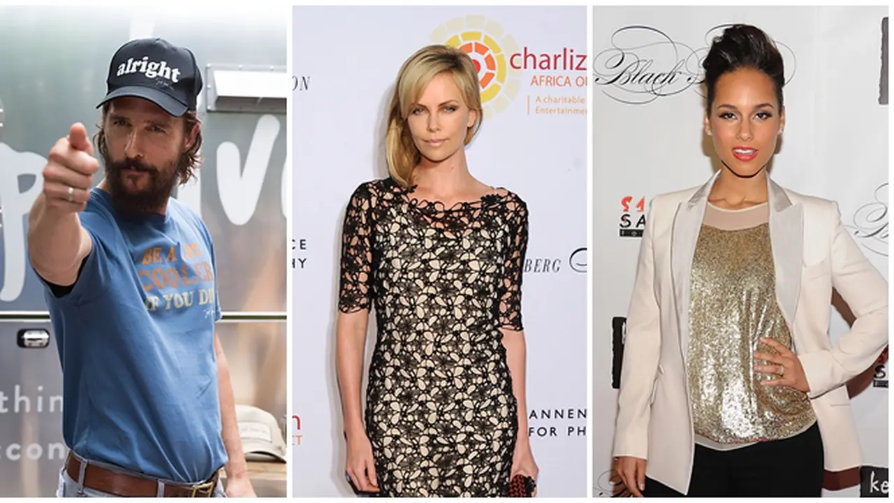 Matthew McConaughey, Charlize Theron, dan Alicia Keys
