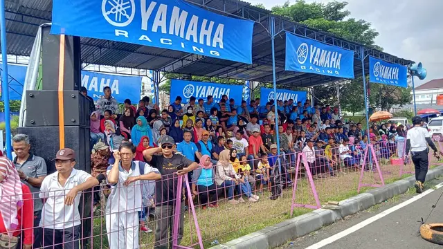 Penonton Yamaha Cup Race 2020 di Boyolali