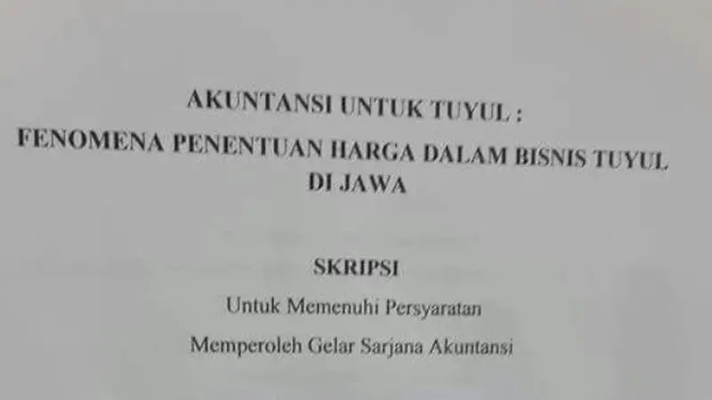 6 Judul Skripsi Tema Hantu Ini Unik Tapi Nyata Adanya, Bikin Melongo