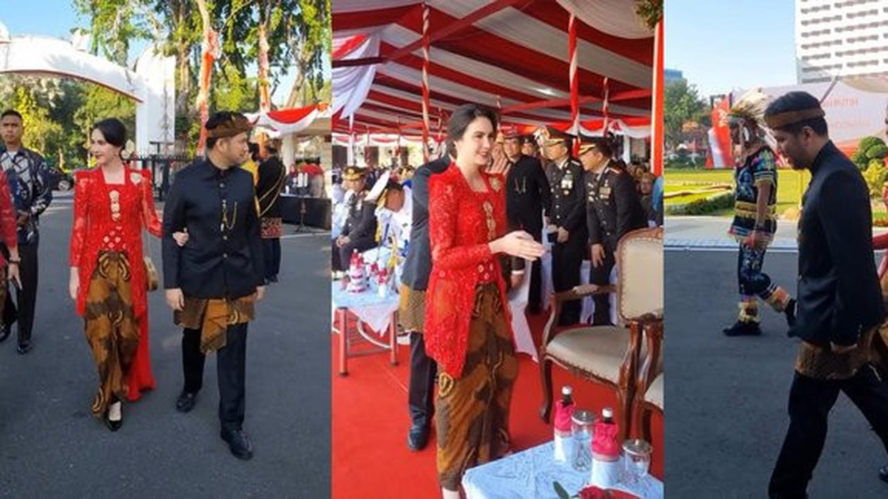 Menawan & Anggun, 7 Potret Arumi Bachsin  Hadiri Upacara HUT RI di Surabaya bersama Emil Dardak