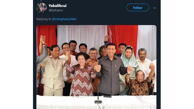 Bersaing di Pilpres 2019, Ini 5 Potret Kedua Kubu Pernah Bersatu