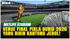 MetLife Stadium di New Jersey akan menjadi venue final Piala Dunia 2026 pada 19 Juli. Namun, suporter harus membayar biaya transportasi khusus hingga 98 dolar AS dan menjalani perjalanan transit untuk mencapai stadion berkapasitas 80 ribu penonton te...