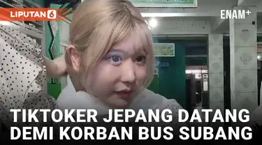 Tiktoker Jepang Asahina Mana Kunjungi Depok untuk Doakan Korban Bus Maut Subang