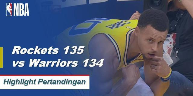 Cuplikan Hasil Pertandingan NBA : Rockets 135 Vs Warriors 134