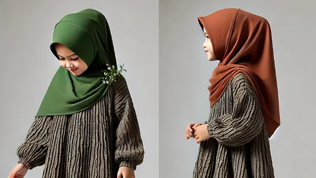 Gamis anak berbahan crinkle (Foto: Rizka Nur Laily via ChatGPT)