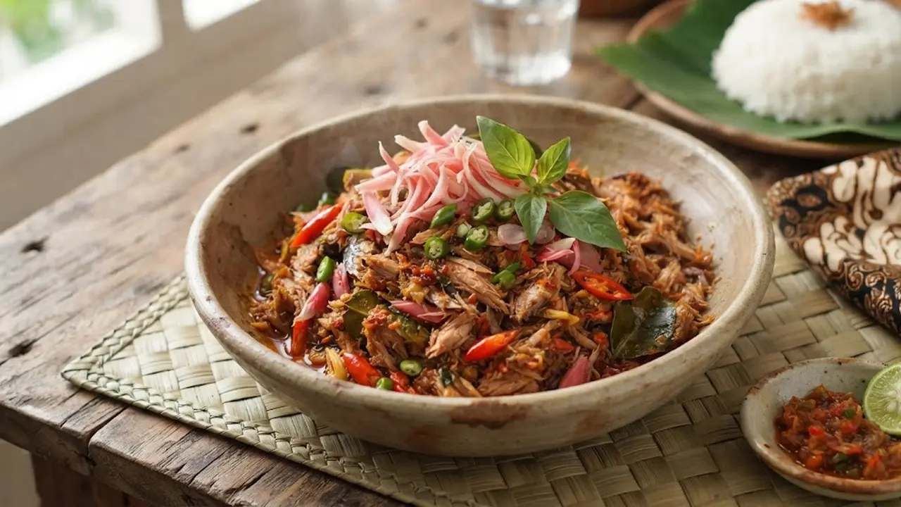 Resep Tongkol Suwir Kecombrang