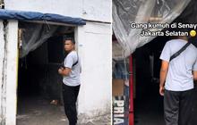 Viral Penampakan Gang Kecil di Antara Gedung Tinggi Senayan, Pemandangannya Kontras