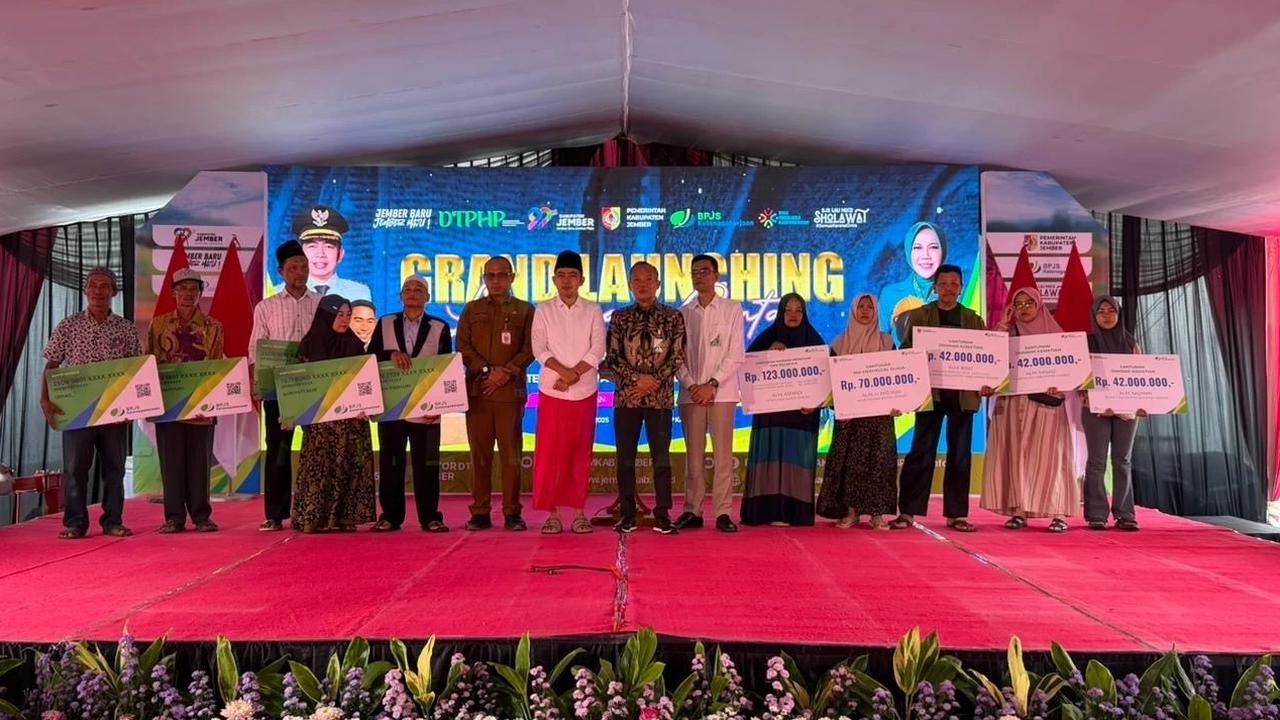 Pemkab Jember Resmi Luncurkan Program Lingkaran Cinta untuk Perluas Jaminan Sosial Ketenagakerjaan Pekerja Rentan