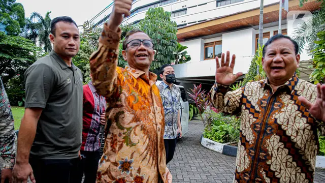 Usai Bertemu Empat Mata, Prabowo Undang Mahfud MD ke Hambalang