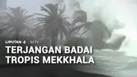 Badai tropis Mekkhala menerjang Jepang dan Taiwan. Tingginya curah hujan membuat sejumlah wilayah di Taiwan kebanjiran.