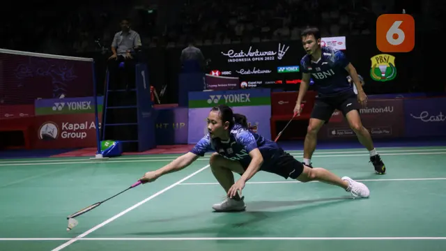 East Ventures Indonesia Open 2022: Rinov Rivaldy/Pitha Haningtyas Mentari