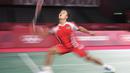 Pada awal gim pertama, Anthony Ginting berhasil memimpin permainan dengan skor 11-5 pada interval gim pertama. Wakil Indonesia tersebut terus meninggalkan Kevin Cordon dan tutup gim perama dengan skor 21-11. (Foto: AP/Markus Schreiber)