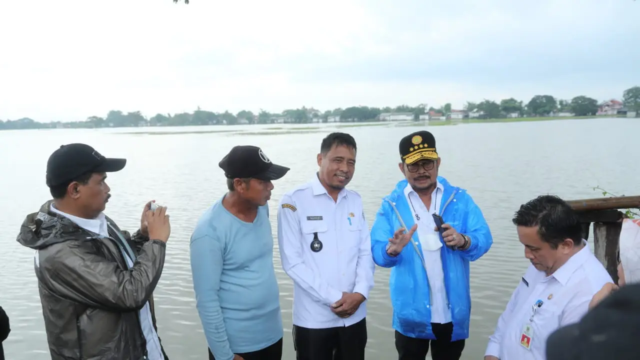 Mentan SYL Minta Dilakukan Percepatan Pemulihan saat Tinjau Sawah Banjir di Kabupaten Bekasi