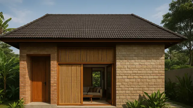 Desain Rumah Tropis Modern tanpa AC yang Sejuk dan Nyaman (Foto: ChatGPT)