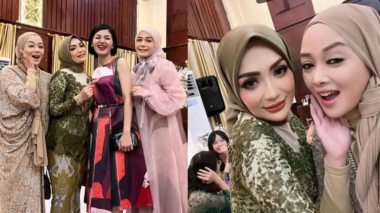 7 Potret Imel PC dalam Pernikahan Sang Adik, Tampil Menawan dengan Kebaya Hijau