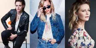 Beberapa nama seebriti Hollywood kini sedang ramai menjadi perbincangan publik, lantaran foto panasnya tersebar oleh hacker tak bertanggung Di antaranya adalah Kristen Stewart, Miley Cyrus dan Kirsten Dunst. (Instagram)