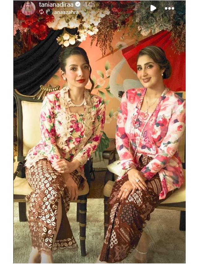 6 Potret Tania Nadira di Pengajian & Siraman Adik Ipar, Pakai Gamis dan Kebaya