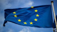 Ilustrasi bendera zona euro (Foto: Unsplash/Christian Lue)