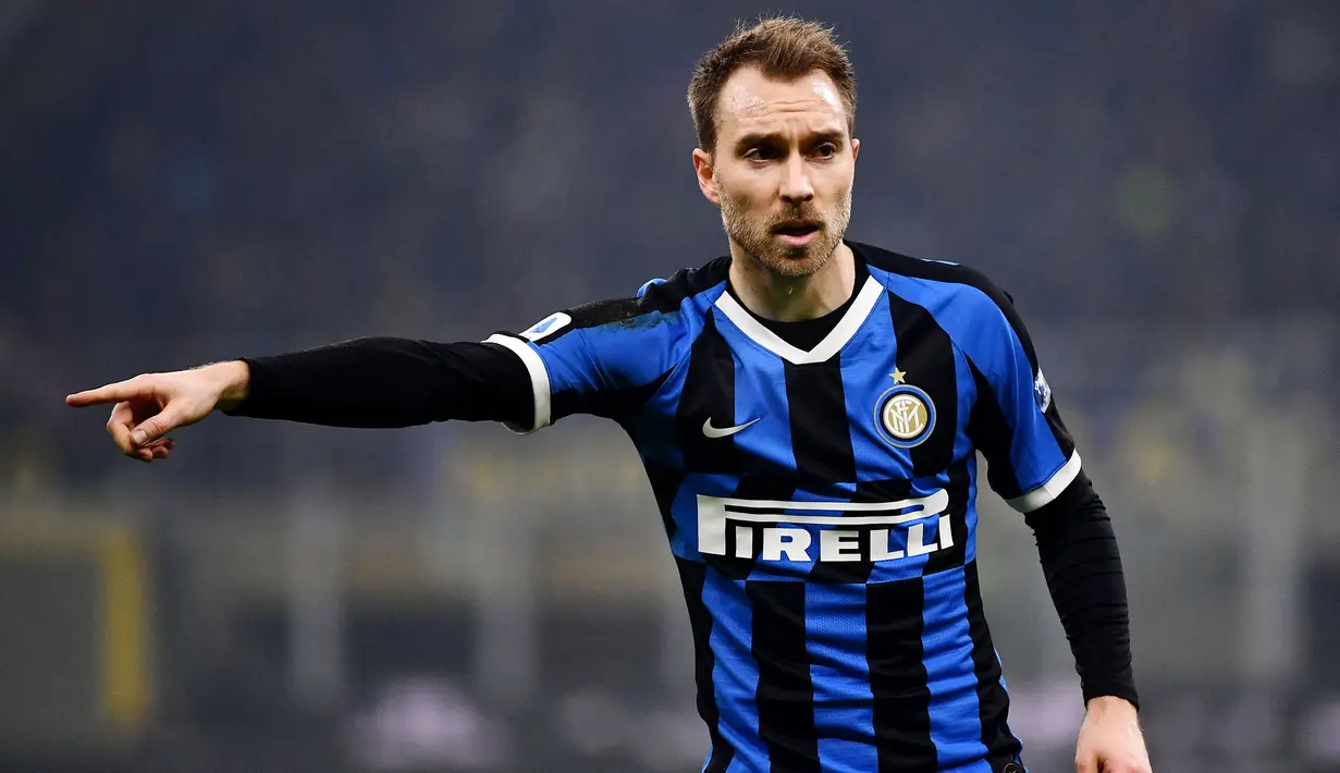 Christian Eriksen - Kepergian Romelu Lukaku ke Chelsea membuat gelandang Timnas Denmark ini tercatat sebagai pemain dengan gaji tertinggi di Inter Milan saat ini. Eriksen menerima bayaran sebesar 243 ribu pounds per pekan. (Foto:AFP/Marco Bertorello)