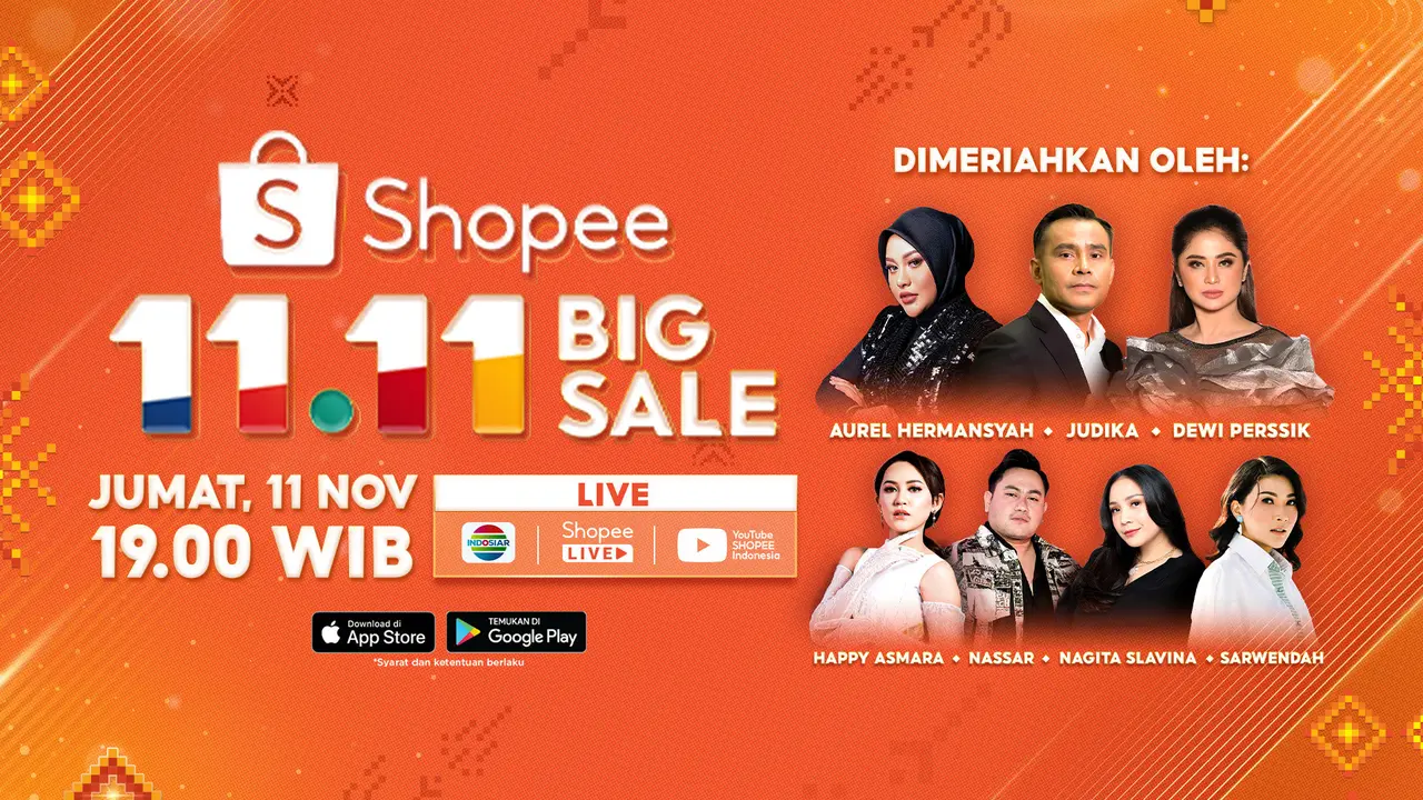 Usung ‘Satu Indonesia’, Shopee 11.11 Big Sale TV Show Sajikan Penampilan Khas Nusantara
