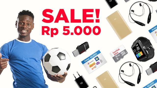 Sambut Bintang Bola, Pulsa 50 Ribu hingga Gadget Diobral Rp 5.000