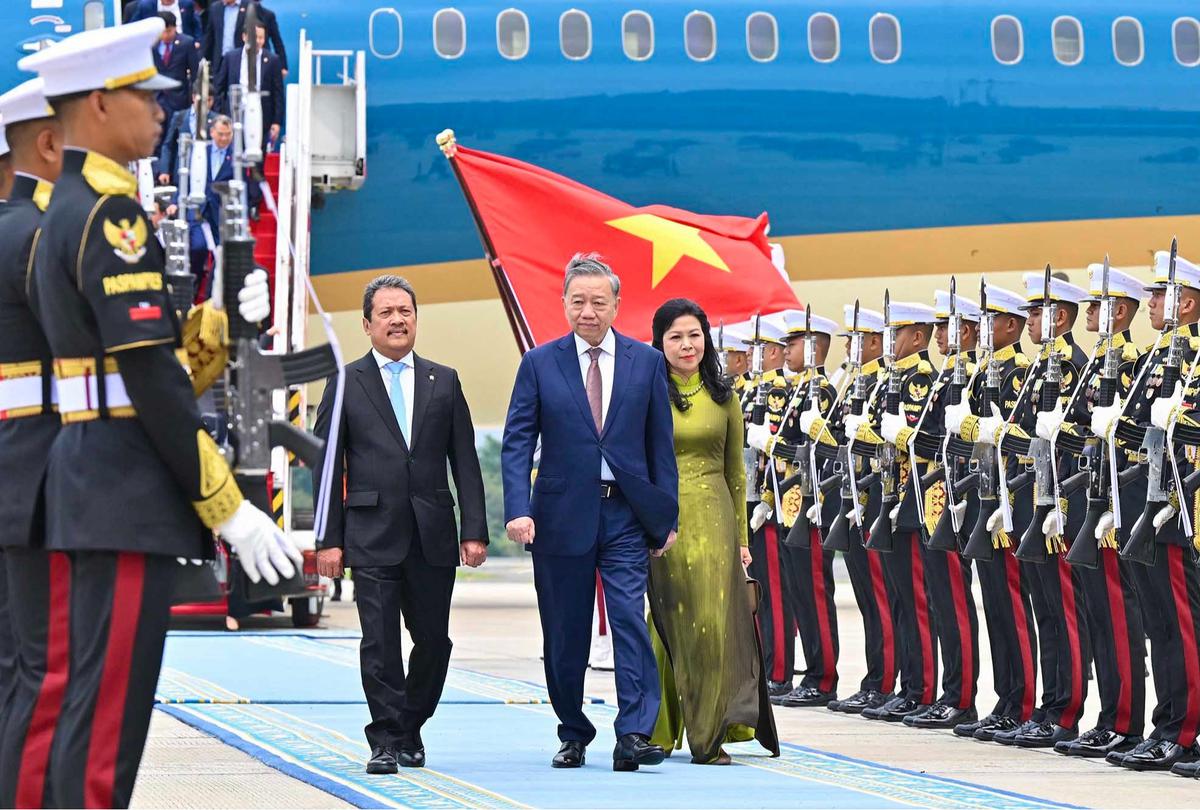 FOTO: Kunjungan Kenegaraan Sekjen Partai Komunis Vietnam To Lam, Disambut Menteri Trenggono
