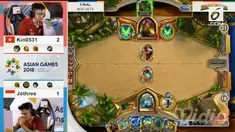 Hendry Handisurya alias Jothree sukses meraih perak dari pertarungan cabang electronic sports (E-Sports) nomor Hearthstone.