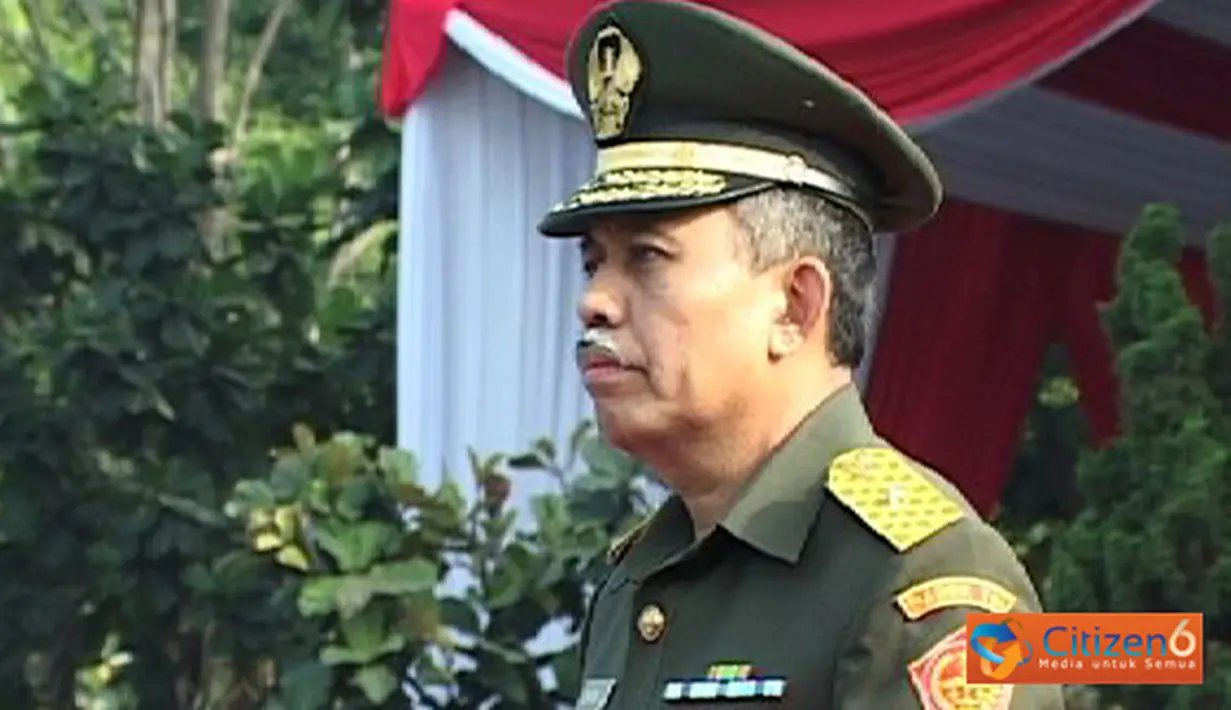 Citizen6, Jakarta: Amanat Panglima TNI Laksamana TNI Agus Suhartono, pada peringatan HUT Ke - 42 Babek TNI, di Lapangan Apel Babek TNI, Cilincing, Jakarta Utara, Jum’at (29/6). (Pengirim: Badarudin Bakri).